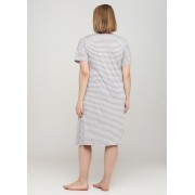 Світло-сіра домашня сукня Cotpark S,M,L в смужку 13346-02